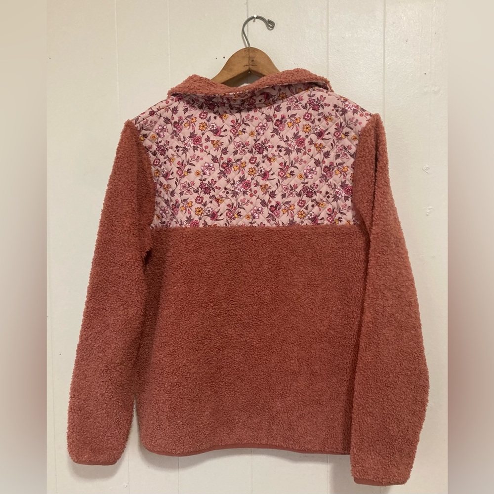 Vera Bradley Sherpa Quilted Paisley Fig Oversized Pull Over Sweater Size S/M - Picture 10 of 11